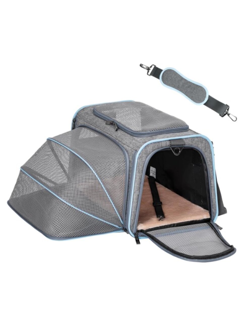 Petsfit Airline Approved Expandable Pet Carrier Small